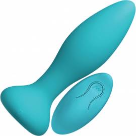 A-Play - Butt Plug din Silicon cu Functie de Rimming by Doc Johnson | Albastru, Culoare: Aqua 