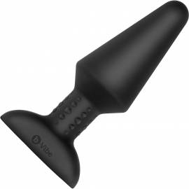 Dop anal cu vibratii Rimming Plug XL by b-Vibe - Black